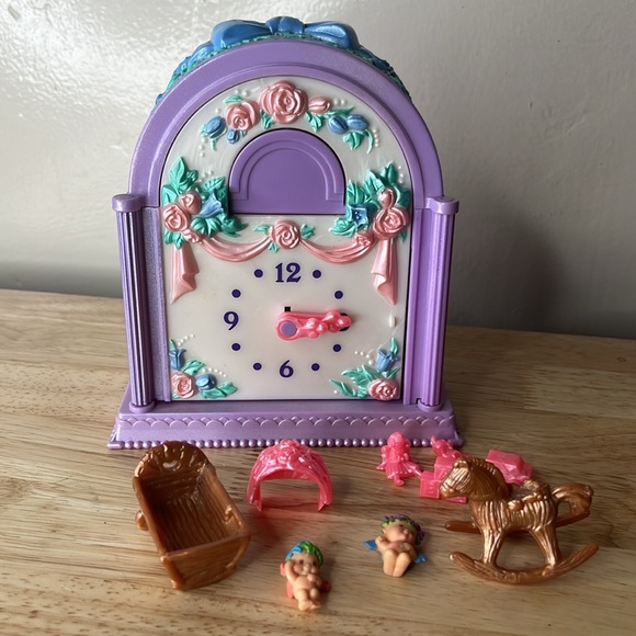 Vintage 1993 Kenner Fairy Winkles Twinkle Time Nursery Clock - Complete